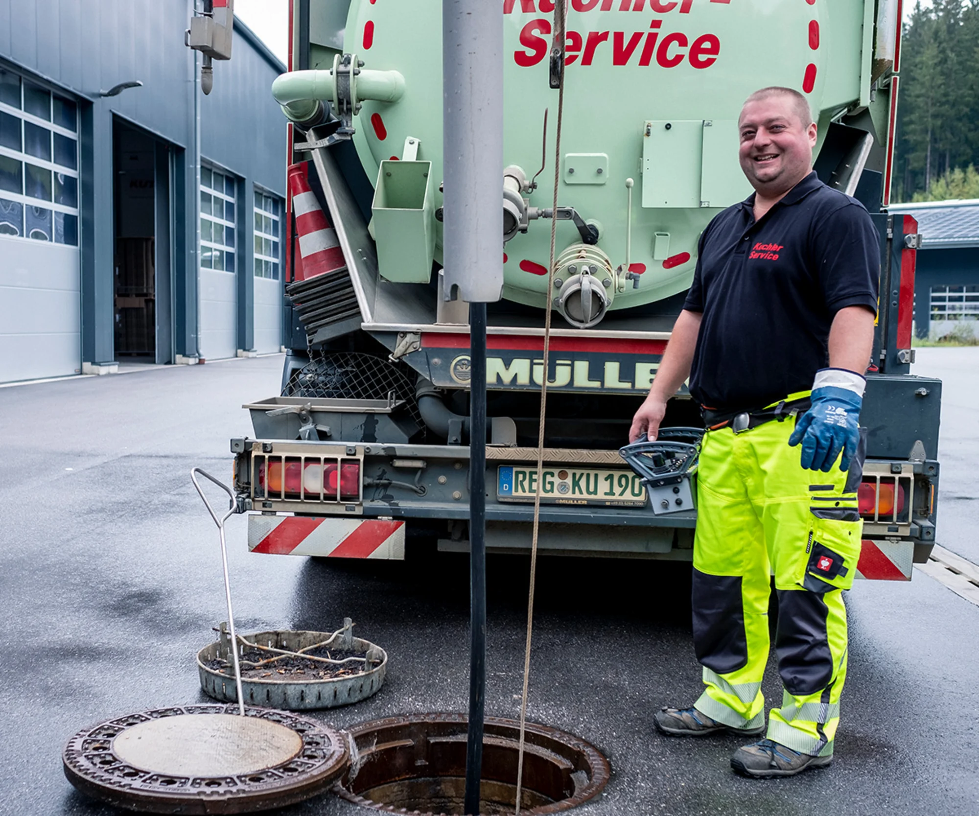 Kanalreinigung in Wangen im Allgäu mit moderner Technik